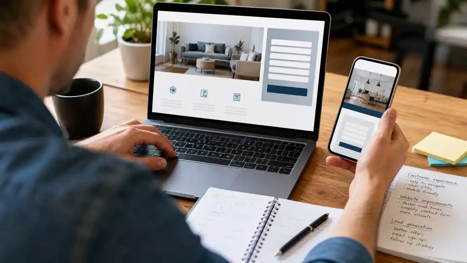 Digital marketing professional improving website conversions and customer experience